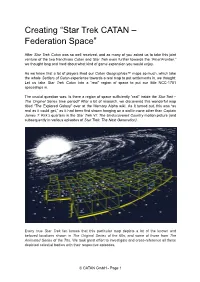 Creating “Star Trek CATAN – Federation Space”