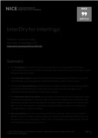 Interdry for Intertrigo