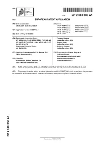 Salts of Menantine and Cox-Inhibitors and Their Crystal Form in The