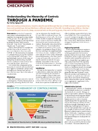 Understanding the Hierarchy of Controls Through a Pandemic