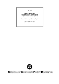 Employment and Distributional Effects of Restricting Working Time