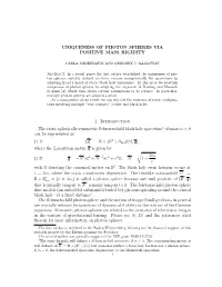 Uniqueness of Photon Spheres Via Positive Mass Rigidity