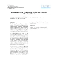 Uranus Pathfinder: Exploring the Origins and Evolution of Ice Giant Planets