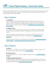Virtual Flight Academy - Quick Start Guide