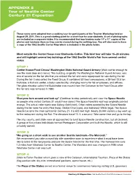 Appendix 2, Walking Tour