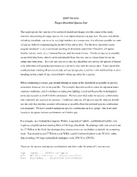 Draft Version Target Shorebird Species List