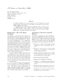 GNU Emacs As a Front End to LATEX