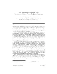 New Results for Domineering from Combinatorial Game Theory Endgame Databases