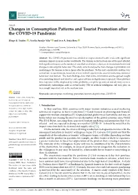 Changes in Consumption Patterns and Tourist Promotion After the COVID-19 Pandemic