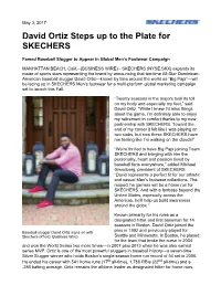 David Ortiz Steps up to the Plate for SKECHERS