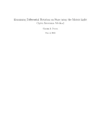 Examining Differential Rotation on Stars Using the Matrix