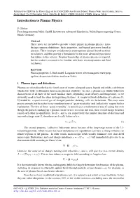Introduction to Plasma Physics