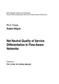 Net Neutral Quality of Service Differentiation in Flow-Aware Networks