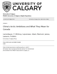 China's Arctic Ambitions and What They Mean for Canada