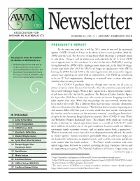 AWM Newsletter Counteract the Negative Forces of the Last Few Years