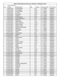 COVID 19 TEST RESULTS Declared on 17-08-2020.Xlsx
