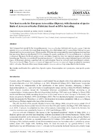 Diptera), with Discussion of Species Limits of Acrocera Orbiculus (Fabricius) Based on DNA-Barcoding
