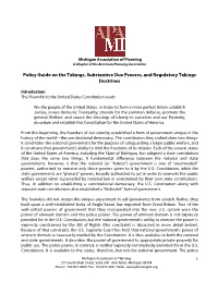 Takings, Substantive Due Process, and Regulatory Takings Doctrines