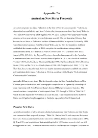 Appendix 2A Australian New States Proposals