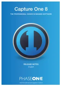 Capture One 8.1.1 Release Notes