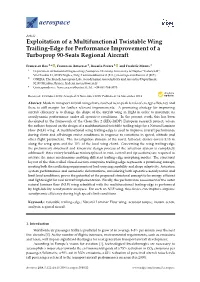 Exploitation of a Multifunctional Twistable Wing Trailing-Edge for Performance Improvement of a Turboprop 90-Seats Regional Aircraft