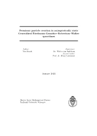 Fermionic Particle Creation in Asymptotically Static Generalized Friedmann–Lemaˆıtre–Robertson–Walker Spacetimes