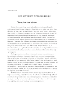 How Set Theory Impinges on Logic