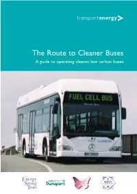 The Route to Cleaner Buses a Guide to Operating Cleaner, Low Carbon Buses Preface