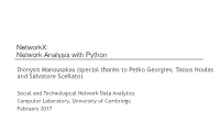 Networkx: Network Analysis with Python