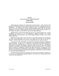 Abstract Process Economics Program Report 264 BIOBUTANOL (December 2008)