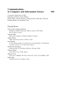 Communications in Computer and Information Science 965