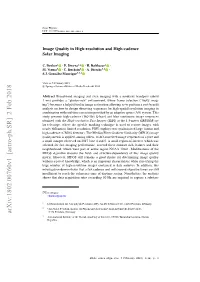 Image Quality in High-Resolution and High-Cadence Solar Imaging
