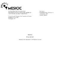 Mechanism for Follow-Up on Implementation of the Inter-American Convention Against Corruption