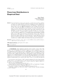 Power-Law Distributions in Empirical Data∗