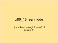 X86 Assembly Language: AT&T and Intel