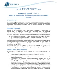 BACKGROUND Existing Cooperation Possible Areas of Collaboration