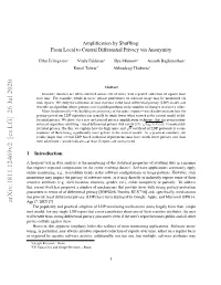 From Local to Central Differential Privacy Via Anonymity