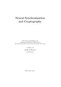 Neural Synchronization and Cryptography