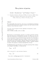 The G Factor of Proton