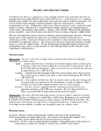Binary and Ternary Forms