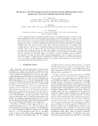 Structures of Bulk Hexagonal Post-Transition-Metal Chalcogenides from Dispersion-Corrected Density-Functional Theory