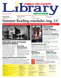 Summer Reading Concludes Aug. 11! There Are a Just Few More Weeks Left of Summer Reading