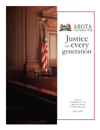 Justice for Every Generation