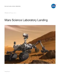 Mars Science Laboratory Landing