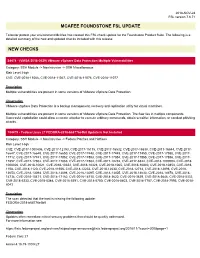 Mcafee Foundstone Fsl Update