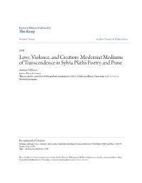Modernist Mediums of Transcendence in Sylvia Plath's Poetry and Prose