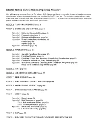 Infantry Platoon Tactical Standing Operating Procedure