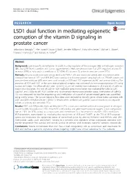 LSD1 Dual Function in Mediating Epigenetic Corruption of the Vitamin