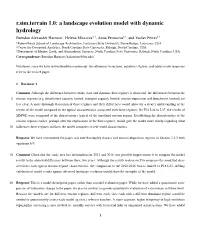 A Landscape Evolution Model with Dynamic Hydrology
