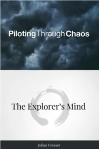 Piloting Through Chaos Is on Negotia- Tion, but the Analysis and Wisdom Go Well Beyond That Now Available in the Literature [On Negotiation]